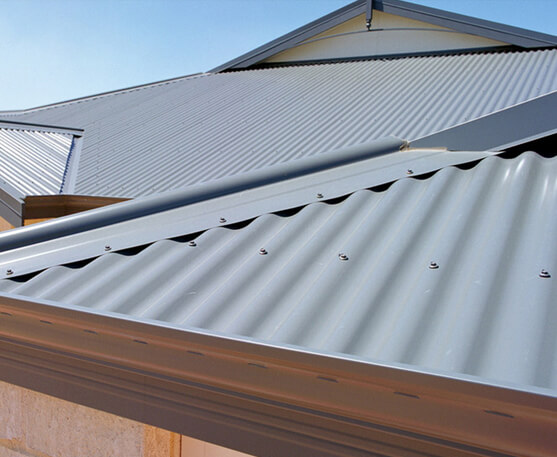 A photo of a grey ColorBond roof after roof restoration